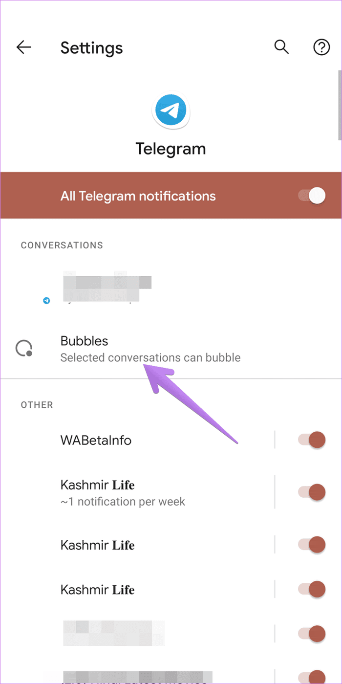 Las burbujas de chat de Android 11 no funcionan 7