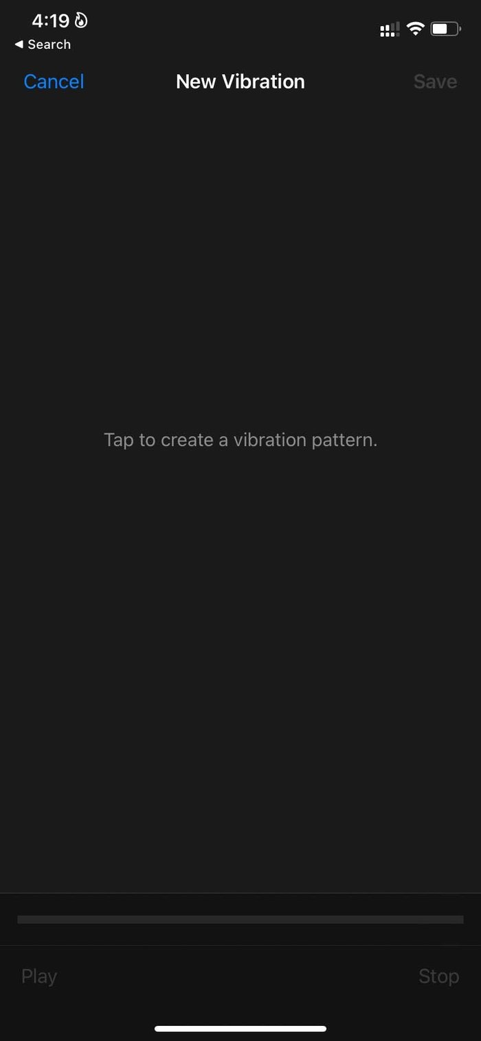 Crear patrón de vibración crear vibración personalizada en i Phone