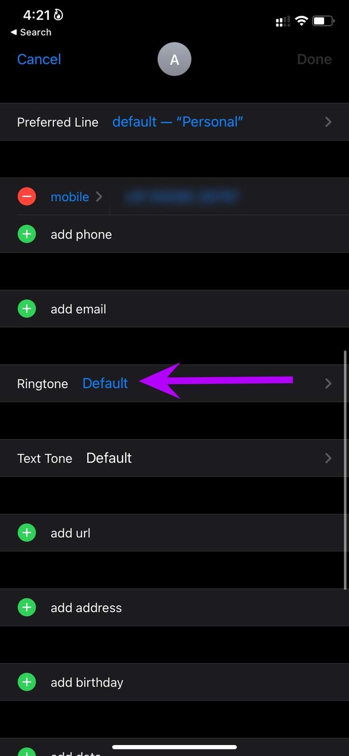 Abrir tono de llamada crear vibración personalizada en i Phone