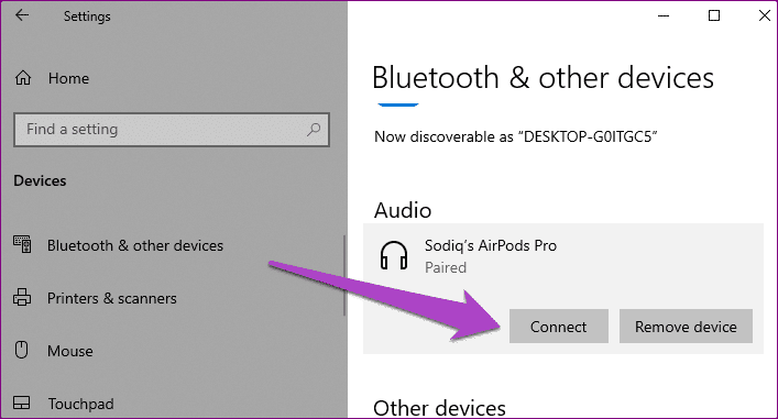 Solución de retraso de Bluetooth en Windows 10 01