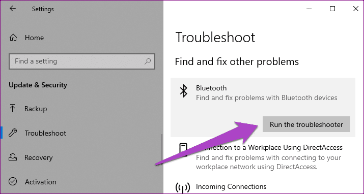 Solución de retraso de Bluetooth de Windows 10 07