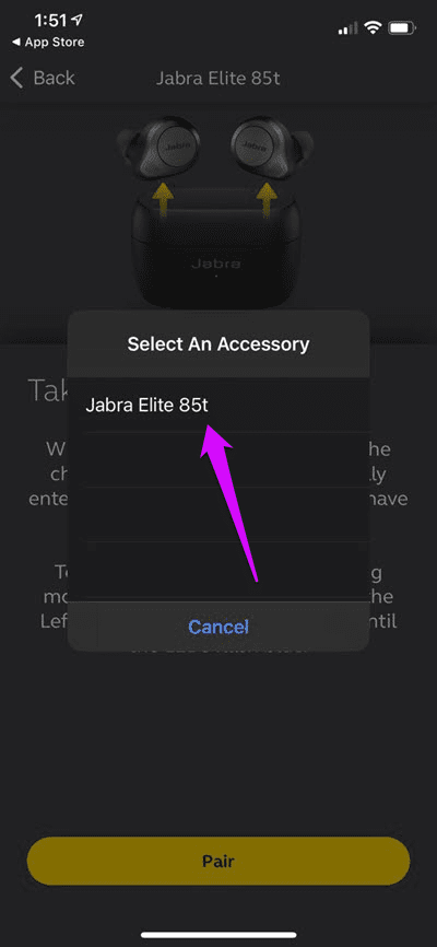 Cómo conectar el teléfono Jabra Elite 85t 3