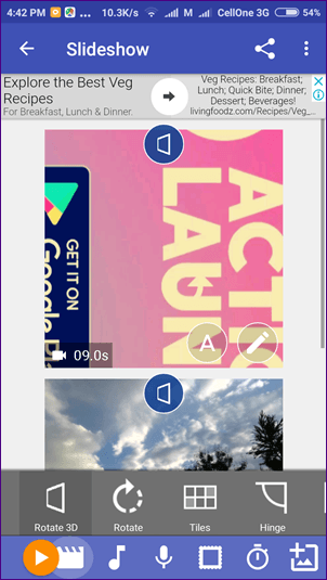 Aplicaciones de Android para crear videos a partir de fotos y música 12