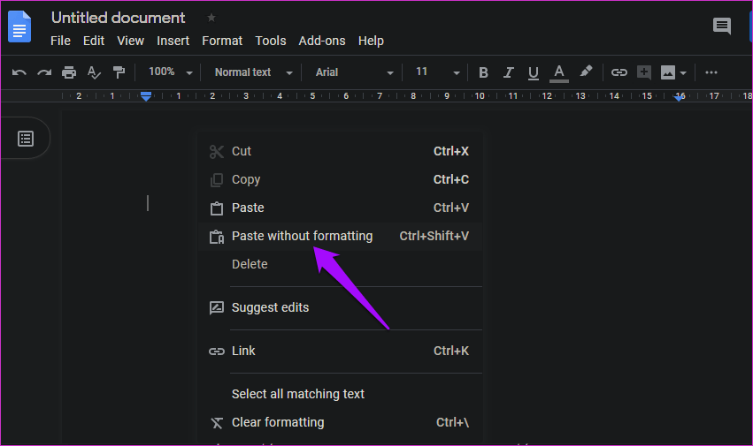 Arreglar el corrector ortográfico que no funciona en Google Docs 5
