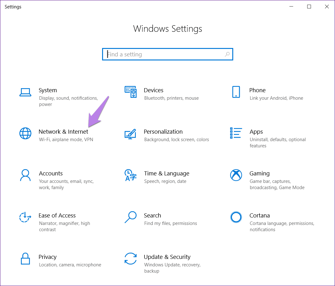 Modo avión de Windows 10 bloqueado 1