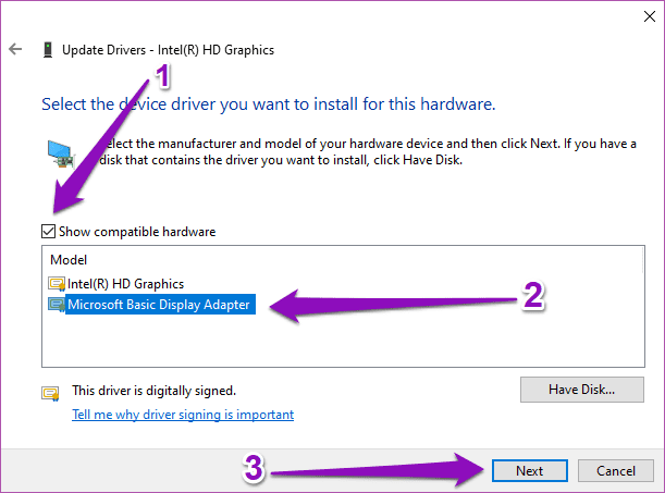 Arreglar Windows 10 que no detecta HDMI TV Monitor 08