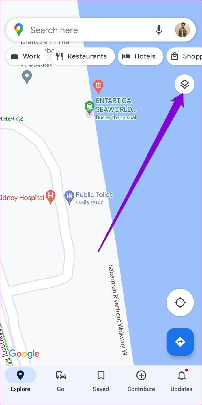 Aplicación de mapas de Google