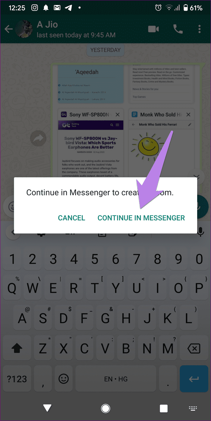 ¿Qué es Messenger Room en WhatsApp 3?