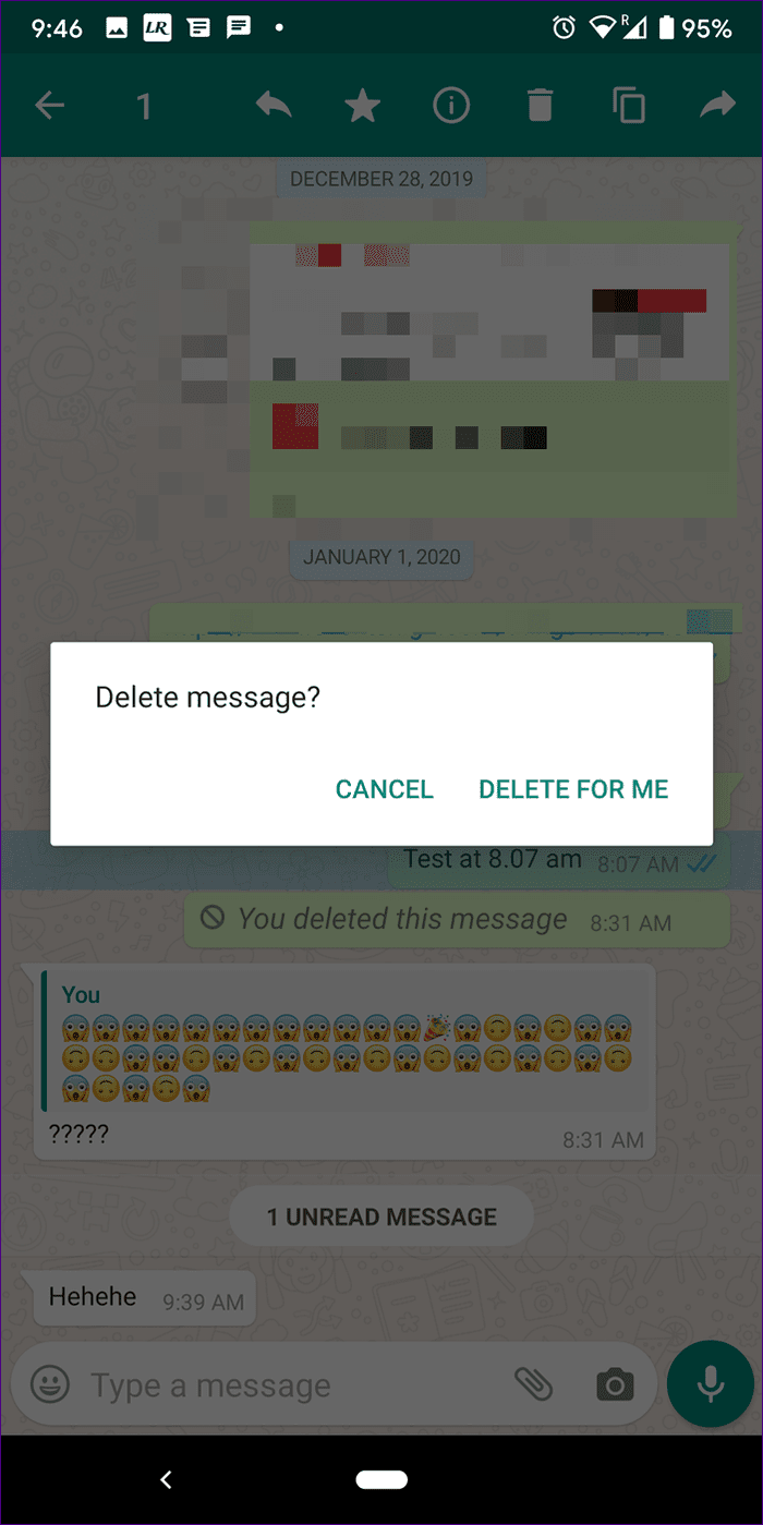 ¿Por qué no puedo eliminar para todos los Whatsapp 6?