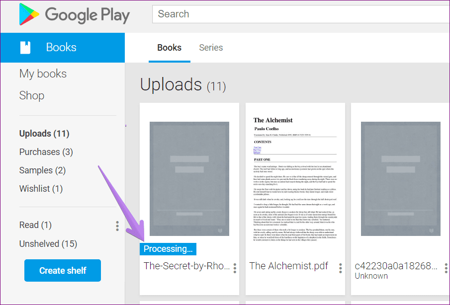 Agregue libros electrónicos epub pdf a google play books android iphone computer 4