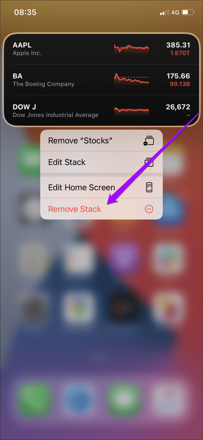 Agregar Eliminar iPhone 18 Smart Stack