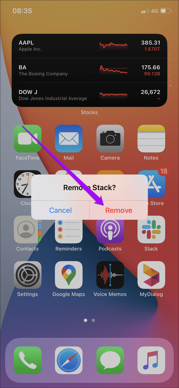 Agregar Eliminar iPhone 19 Smart Stack