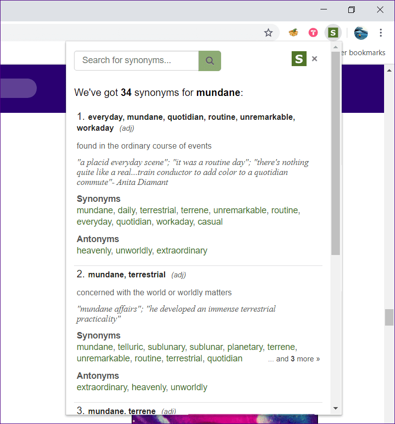 Las mejores extensiones de diccionario de Chrome 17