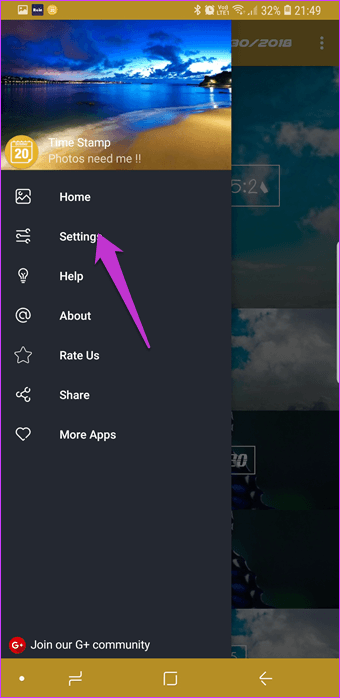 Las 3 mejores formas de agregar una marca de tiempo a las fotos en Android 3