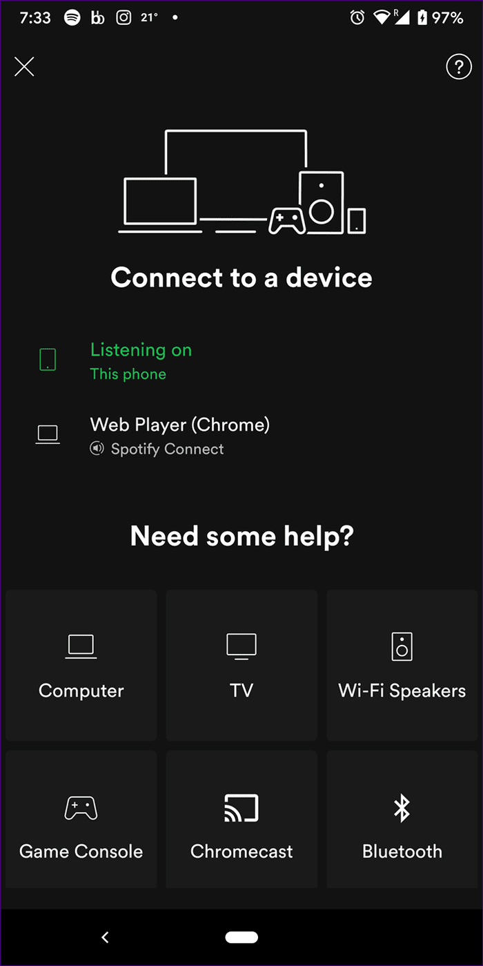 Problema con la pantalla negra de Spotify Web Player 3
