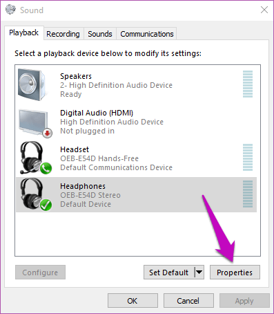 Ajustar el balance de audio de Windows 10