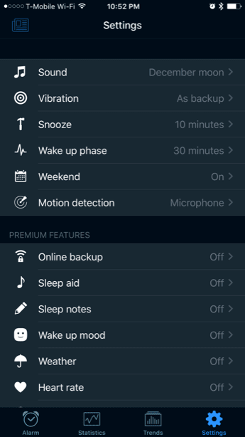 iOS 10 Bedtime Sleep Cycle Tracker Comparación 8