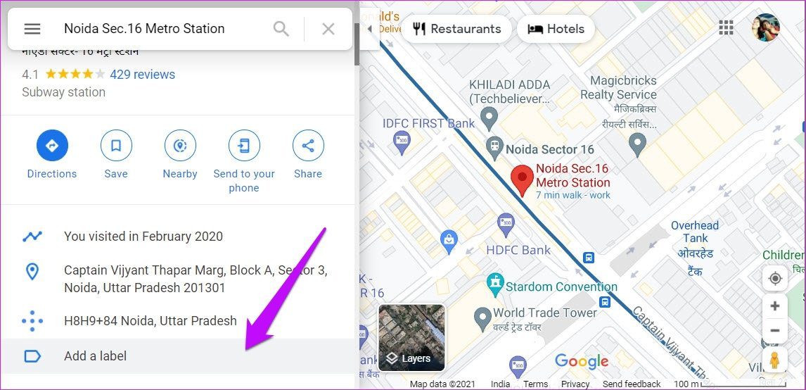 Cómo agregar varias etiquetas en Google Maps 20