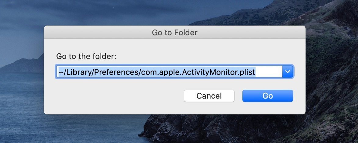 Arreglar el monitor de actividad que no muestra columnas mac 03