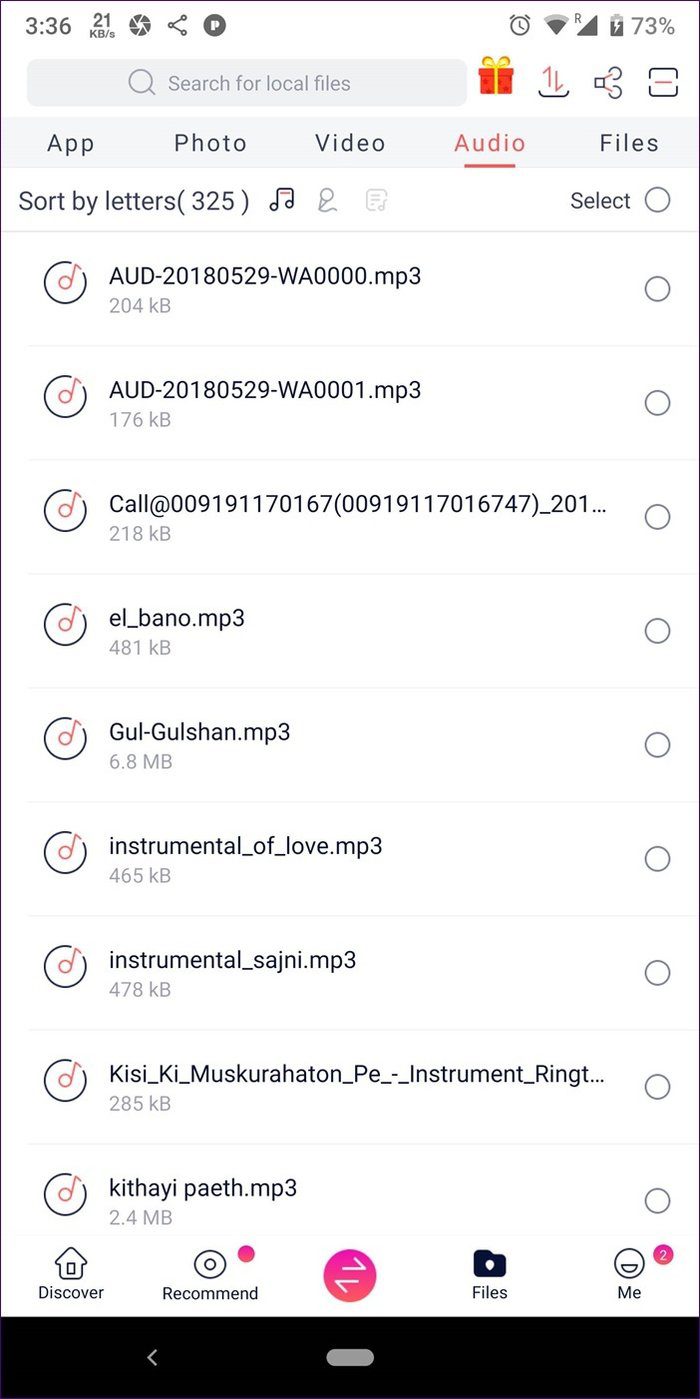 Transferir música entre teléfonos con Android 11