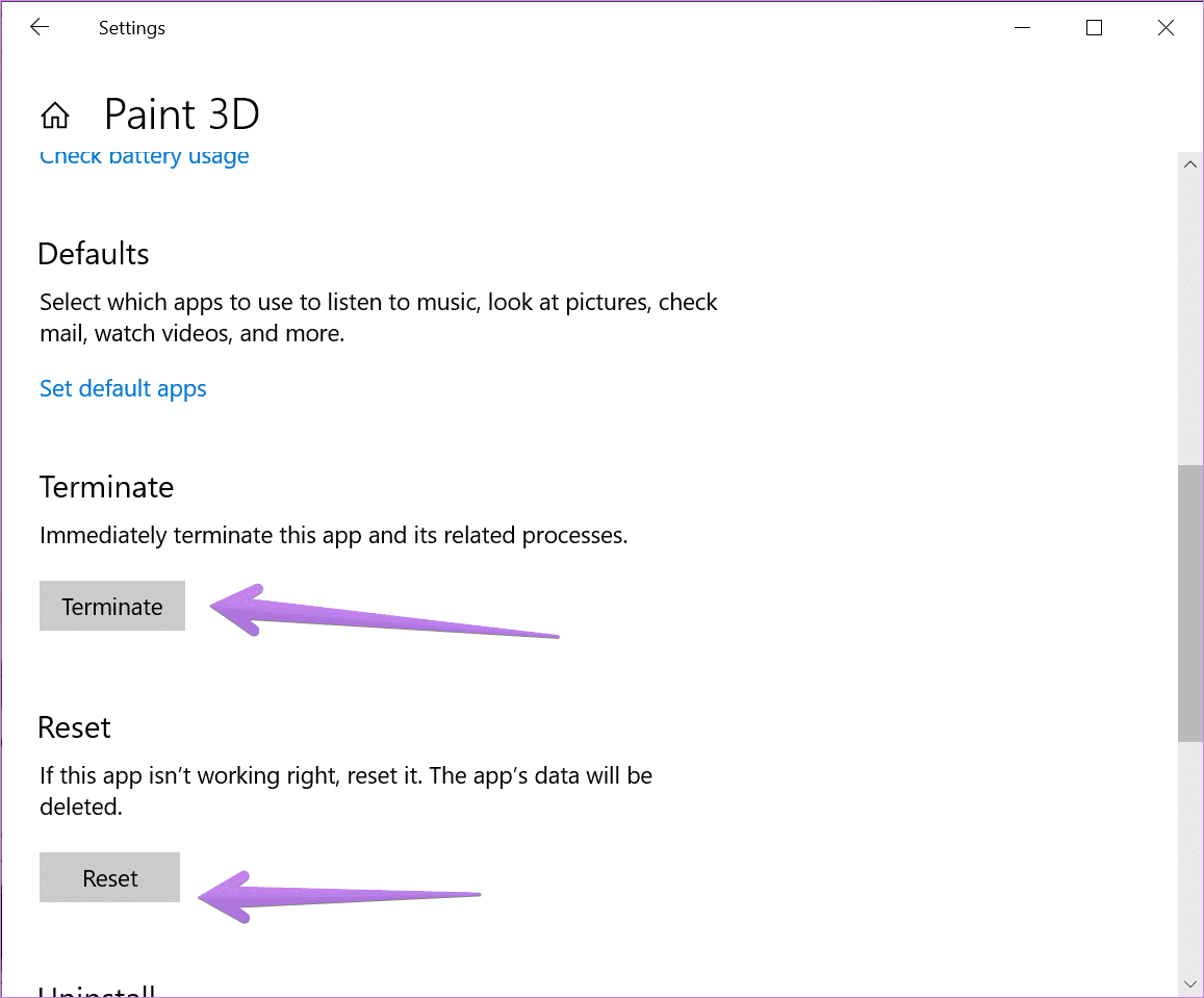 Paint 3d sigue bloqueando Windows 3