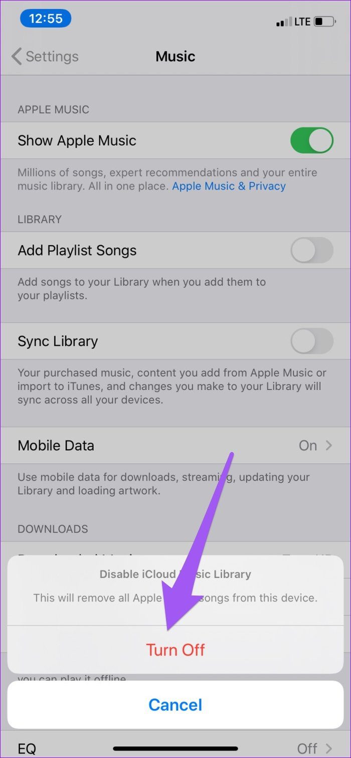 Arreglar la adición de música faltante de Apple a la biblioteca 02