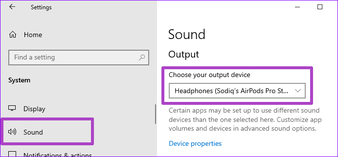 Arreglar auriculares Bluetooth emparejados conectados sin sonido Windows 10 14
