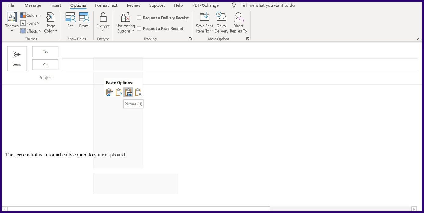 Cómo insertar capturas de pantalla en Microsoft Outlook Paso 12