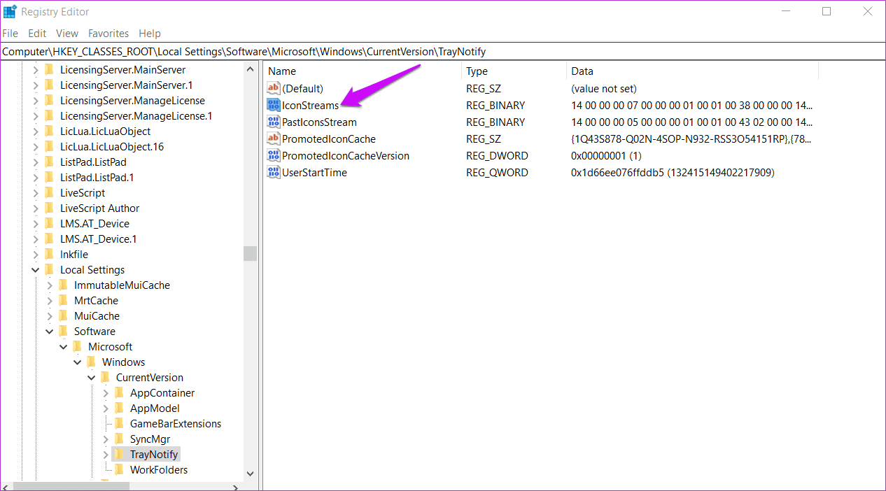 Arreglar el icono que no aparece en la barra de tareas en Windows 10 12