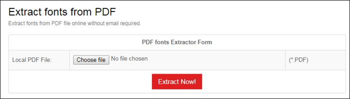 Conversor de PDF en línea para extraer fuentes