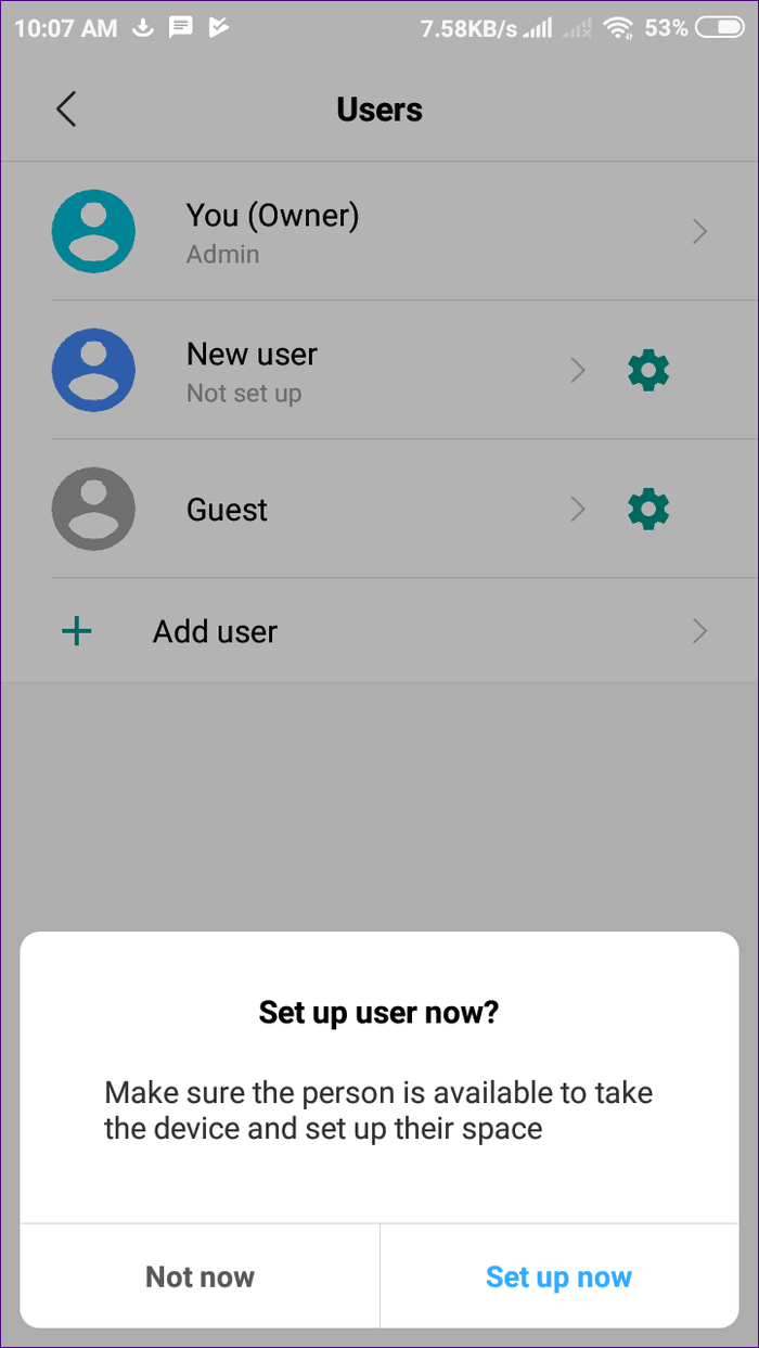 Múltiples perfiles de usuario de Android 2