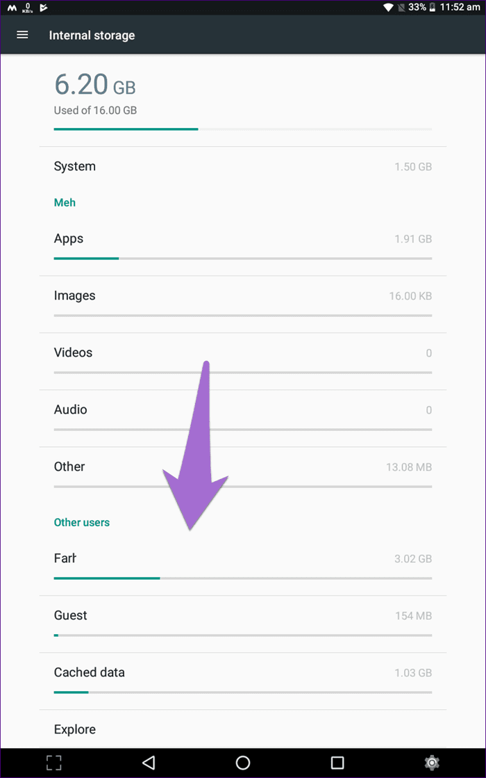 Múltiples perfiles de usuario de Android 7