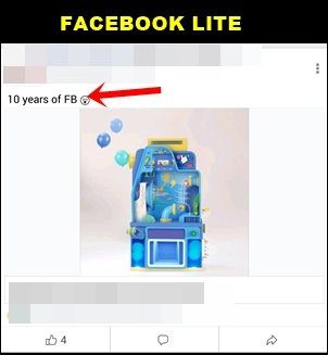 Facebook Contra Facebook Aplicación Lite 12B