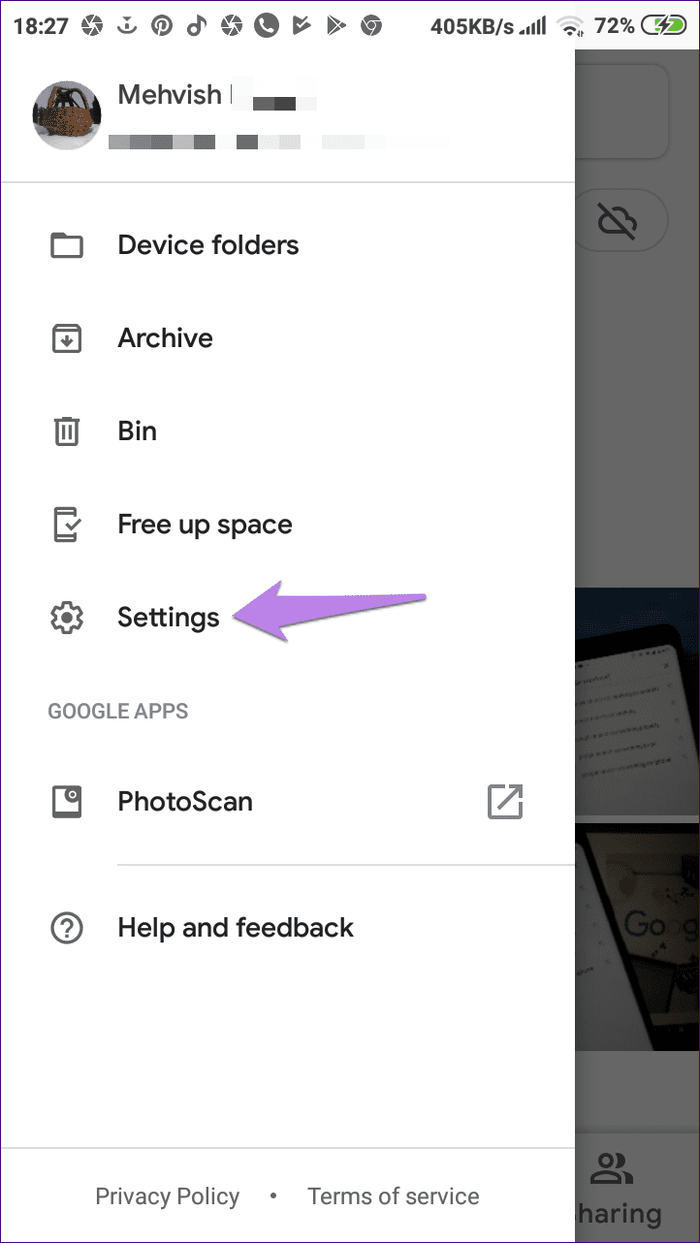 Eliminar la cuenta de Google Fotos de la aplicación 5