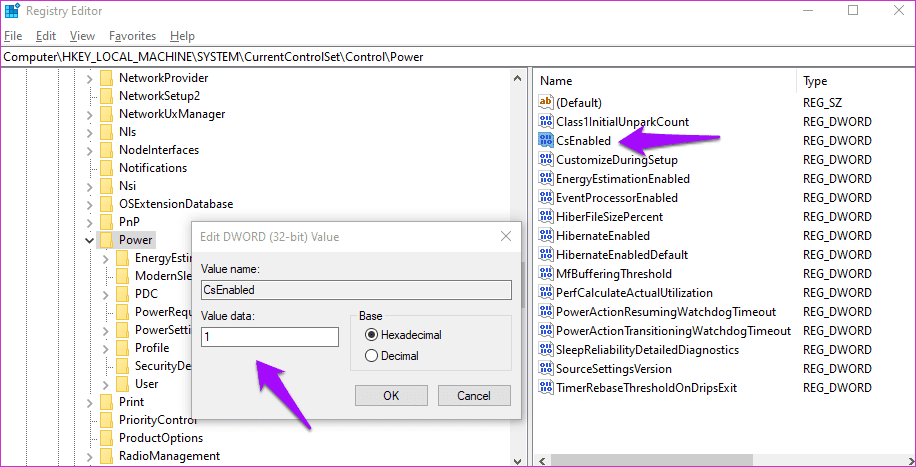 Corregir el error de modo 16 La suspensión de Windows 10 no se activará