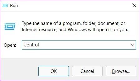 Abra el Panel de control en Windows 11