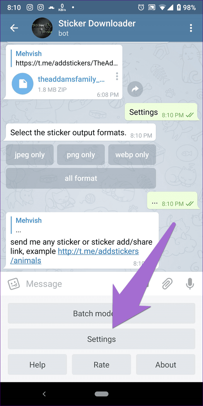 Pegatinas de telegramas de Whatsapp 8