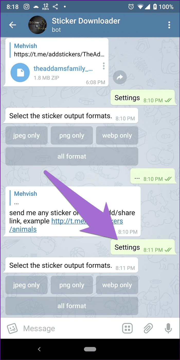 Pegatinas de telegramas de Whatsapp 10
