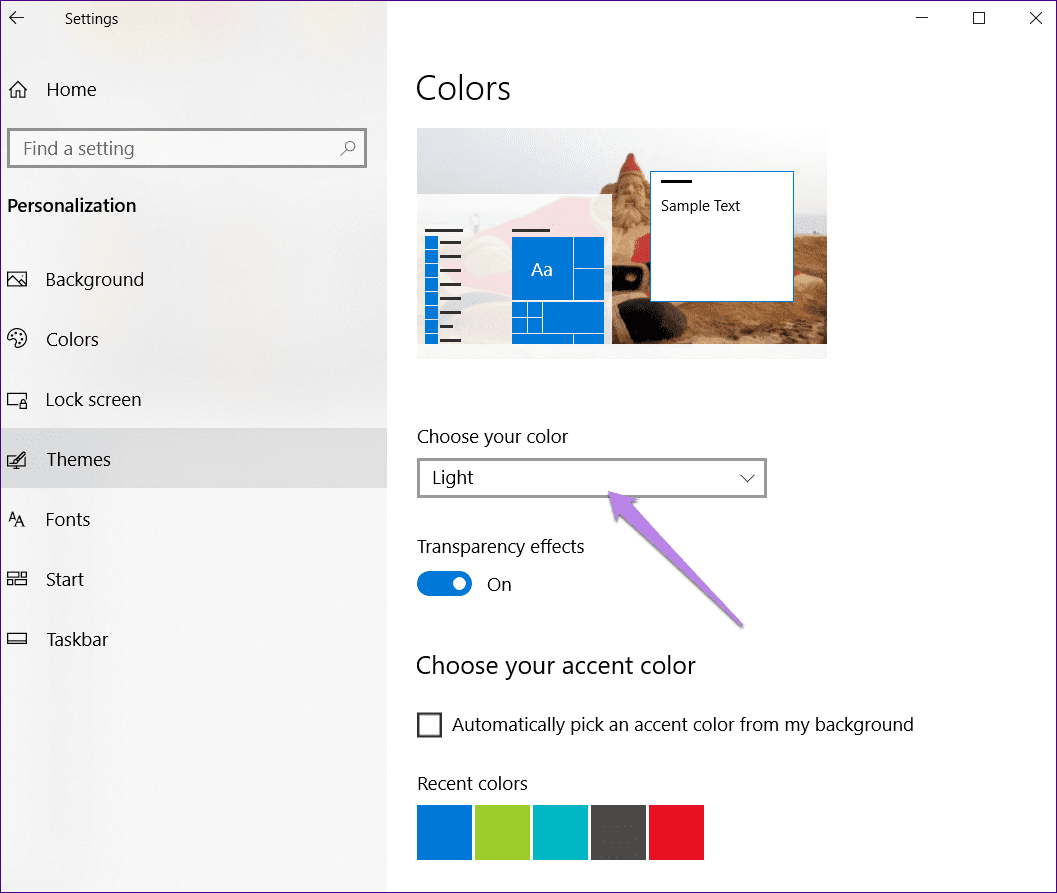 Cambiar el color de fondo de Chrome 7