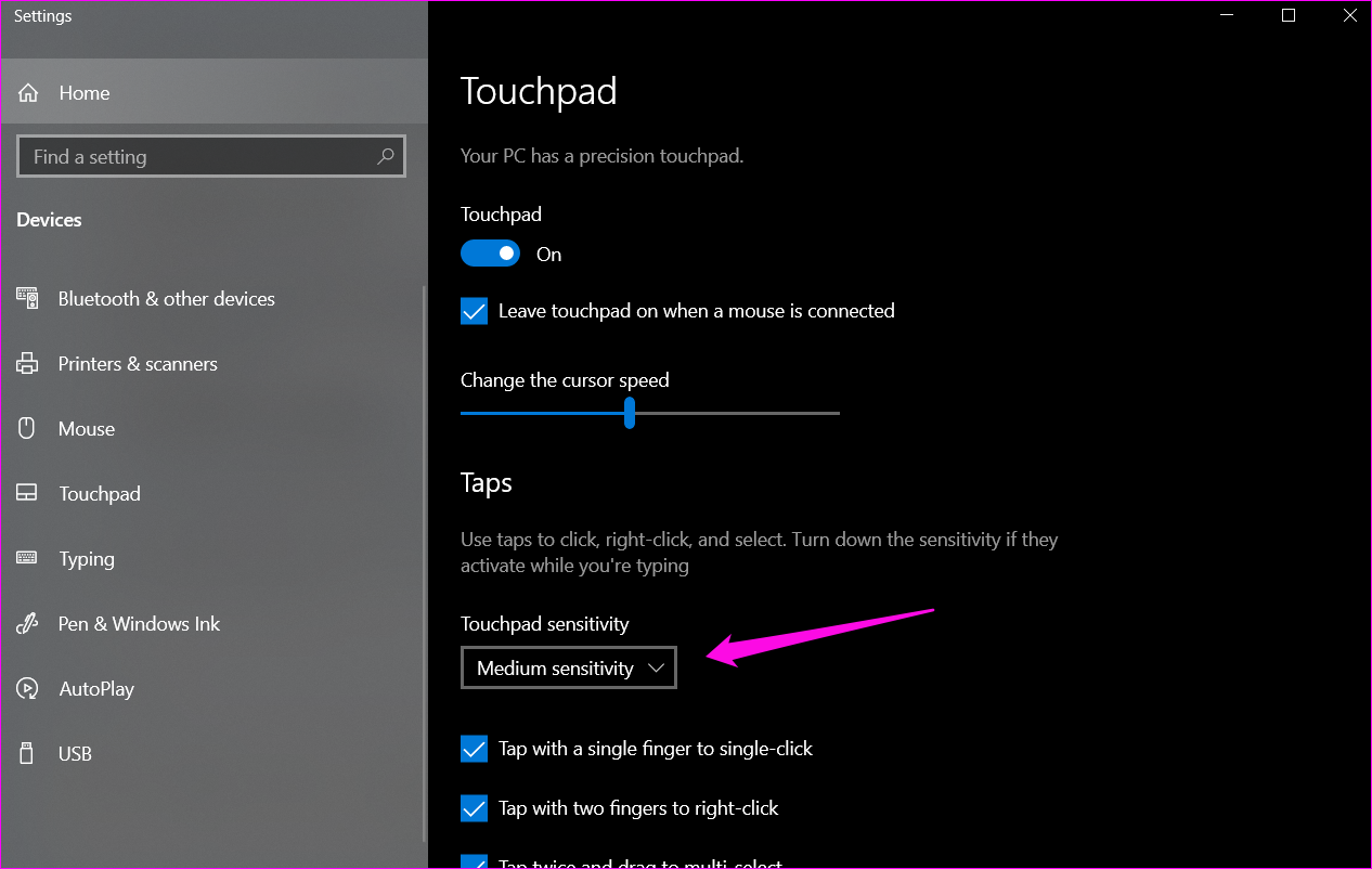 Arreglar el cursor del mouse moviéndose solo en Windows 10 3