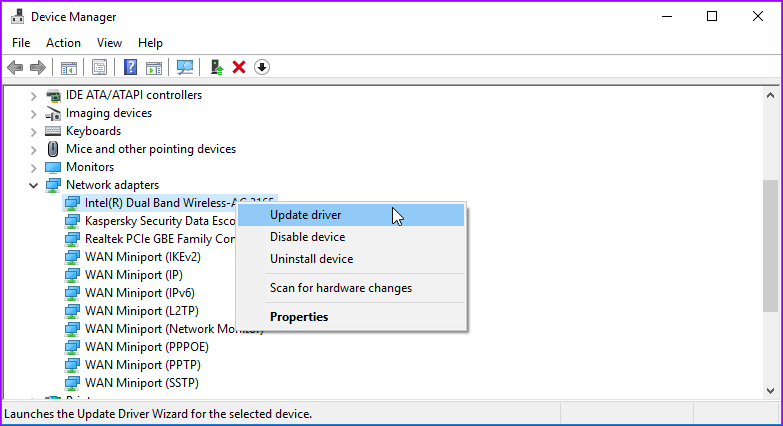La computadora portátil con Windows 10 no se conecta al punto de acceso I Phone 24