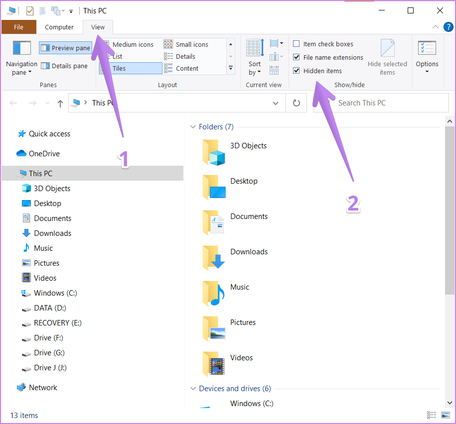 Windows 10 ocultar o mostrar iconos del escritorio 6