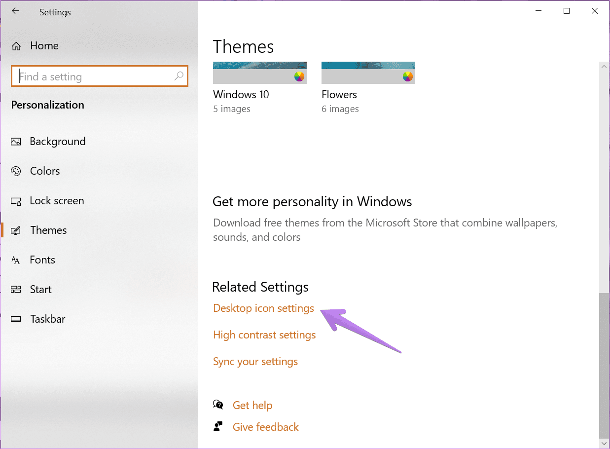 Windows 10 ocultar o mostrar iconos del escritorio 11