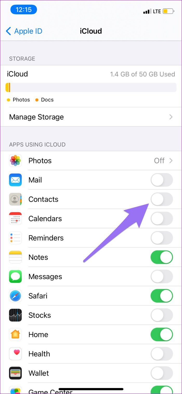 Arreglar los contactos que no aparecen en el iPhone 12