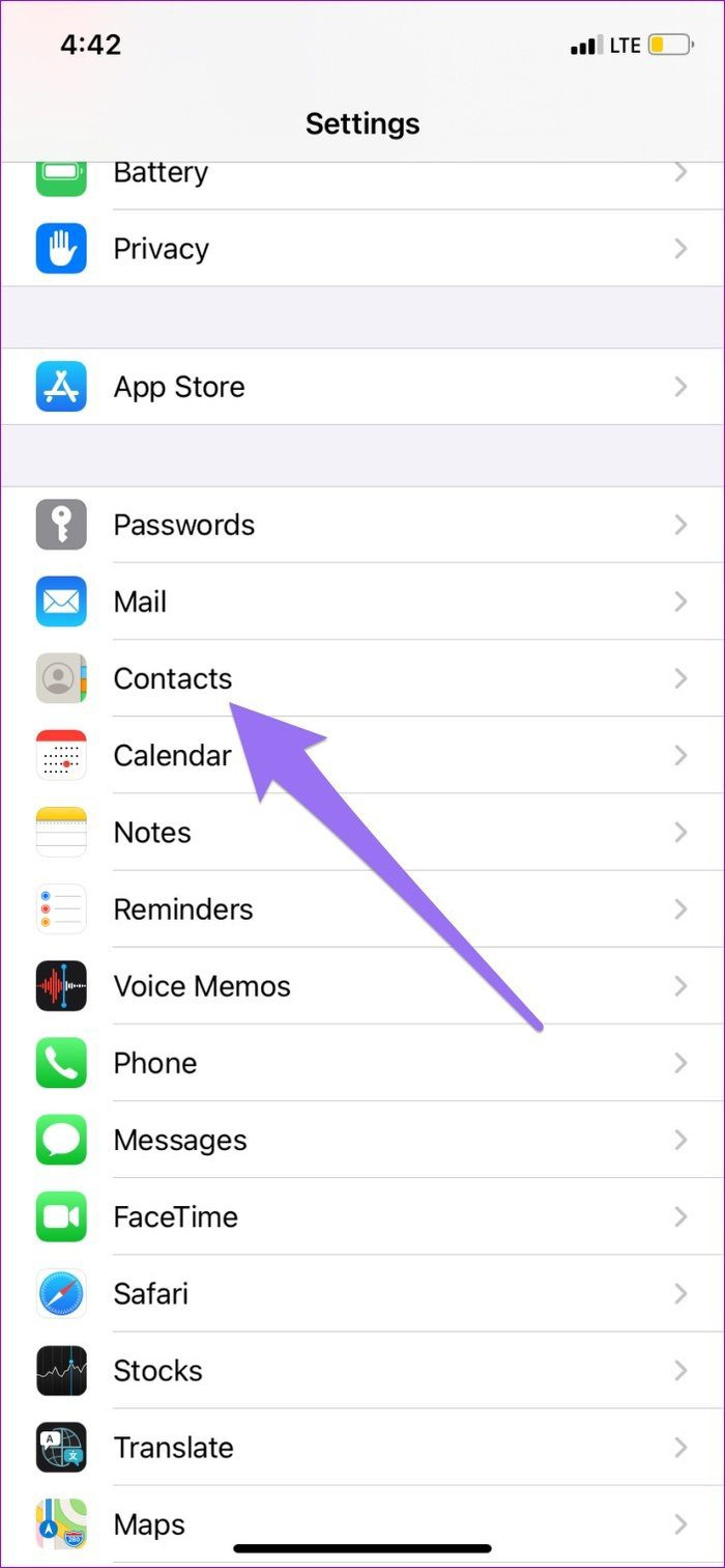 Arreglar los contactos que no se muestran en el iPhone 14