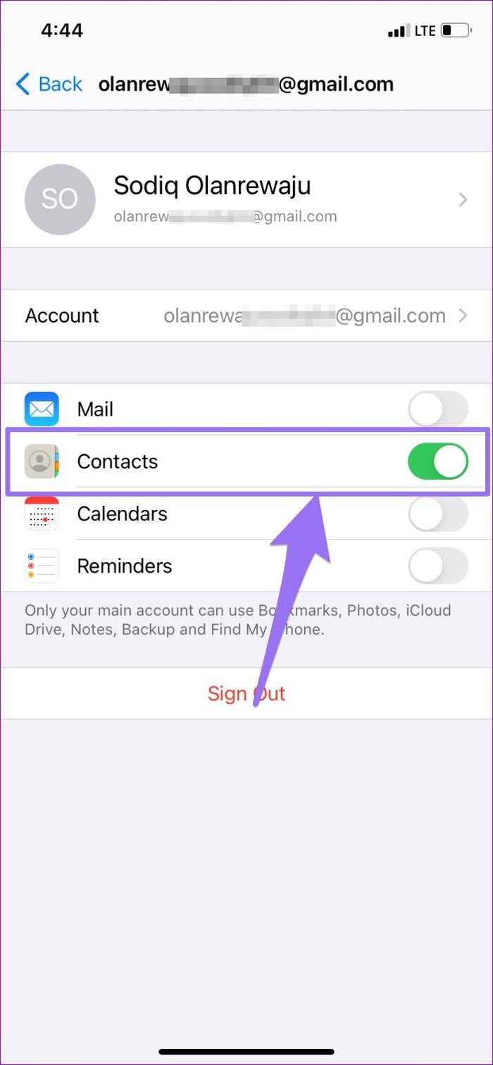 Arreglar los contactos que no aparecen en el iPhone 17