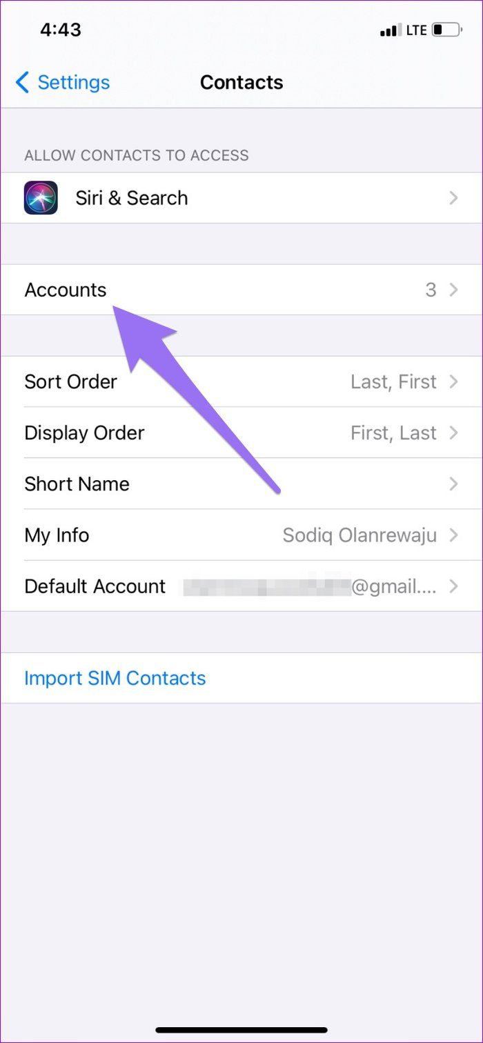 Arreglar los contactos que no aparecen en el iPhone 15