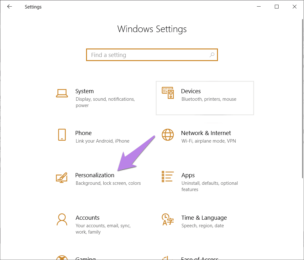 El color de la barra de tareas de Windows 10 no cambia 1