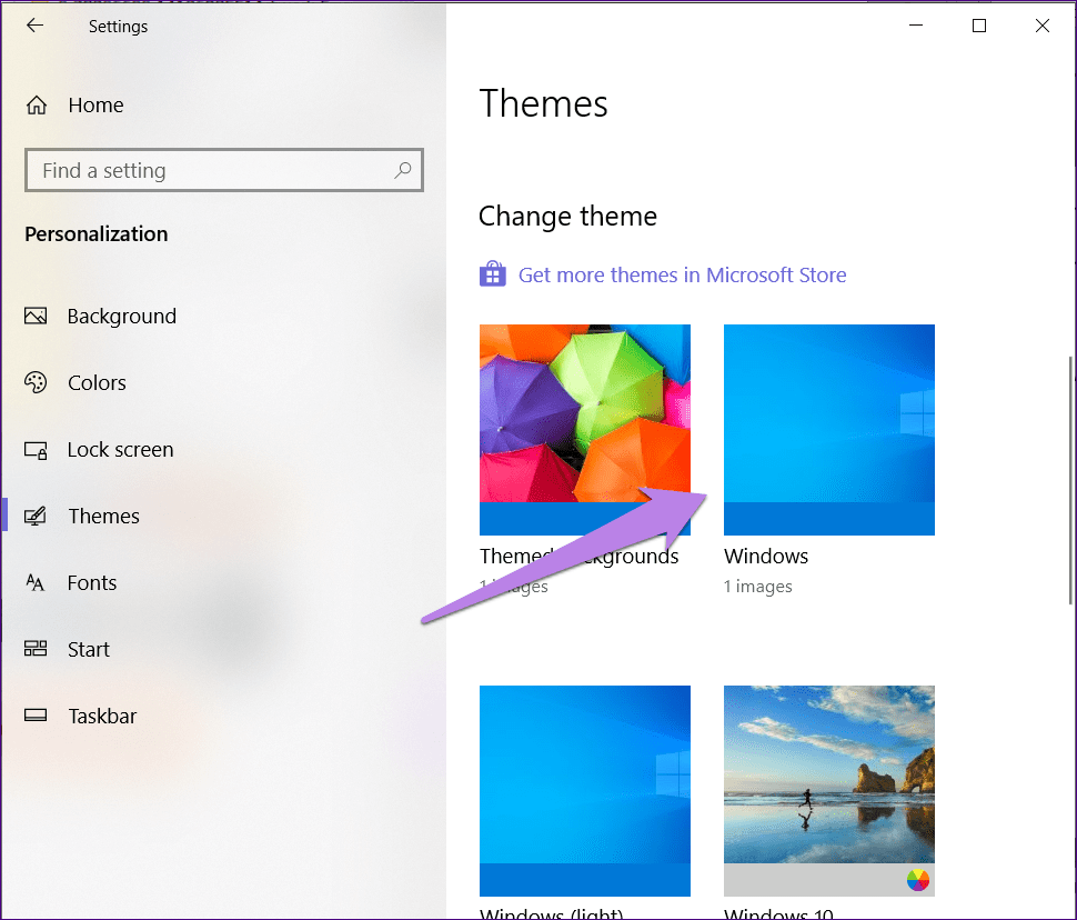 El color de la barra de tareas de Windows 10 no cambia 7
