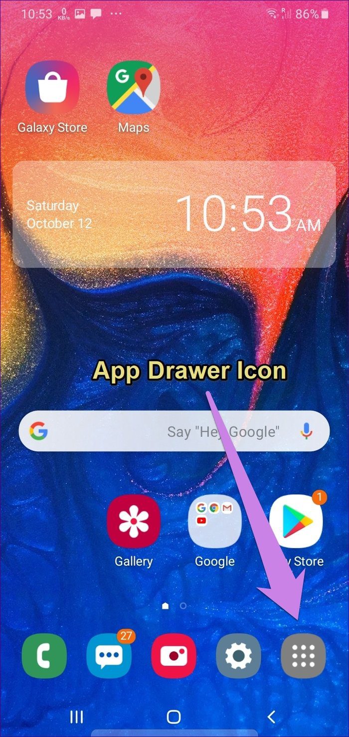 Cajón de aplicaciones de Android 2